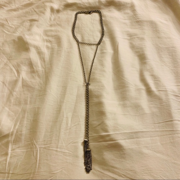 BCBG Toggle Chain Necklace - Silver - Picture 2 of 5